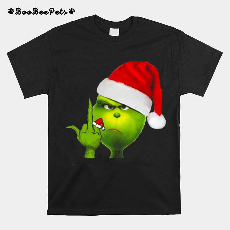 Grinch X Middle Finger Christmas T-Shirt