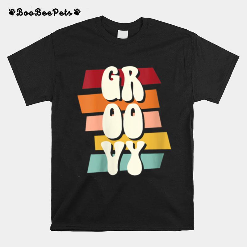 Groovy Cool 60S 70S Hippy Slang Phrase Novelty T-Shirt