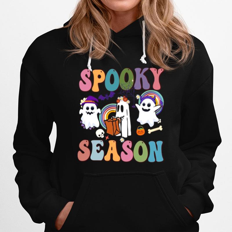 Groovy Ghost Spooky Season Halloween Hoodie