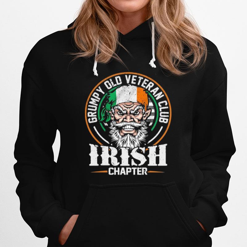 Grumpy Old Veteran Club Irish St Patricks Day Hoodie