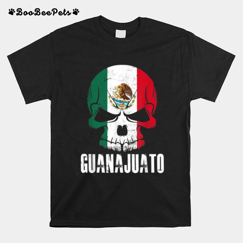 Guanajuato Mexico Mexican Skull Flag T-Shirt