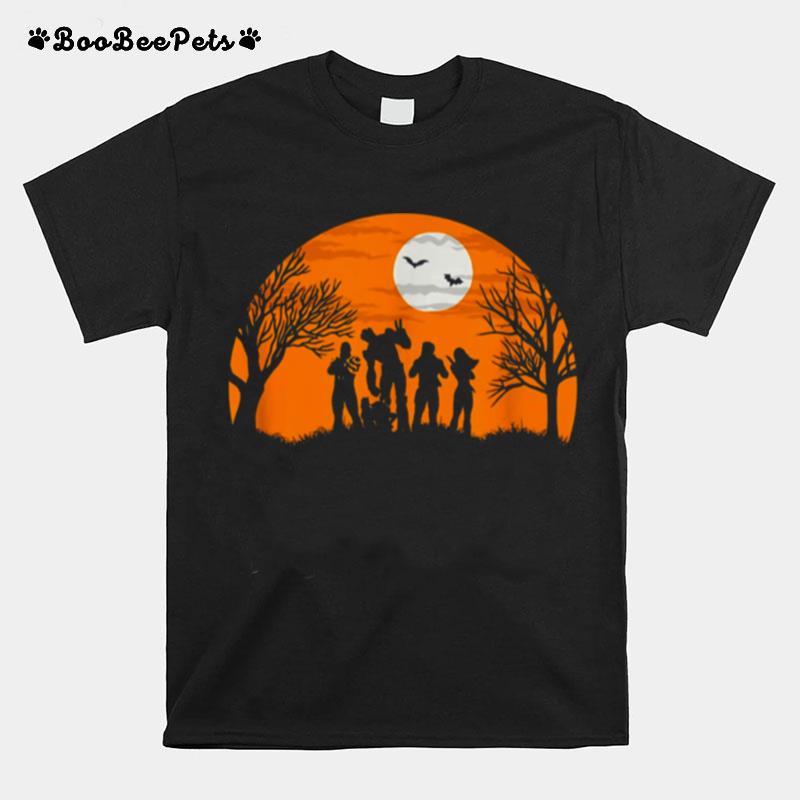 Guardians Of The Galaxy Silhouette Halloween Marvel Comics Holiday T-Shirt