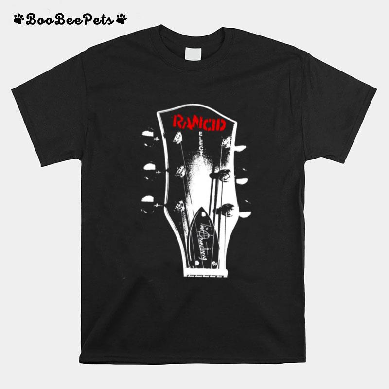 Guitar Design Logo Rancid Band T-Shirt