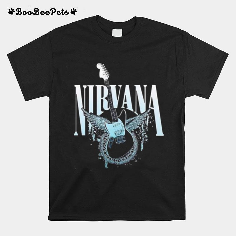 Guitar Icon Nirvana Band Design Retro T-Shirt