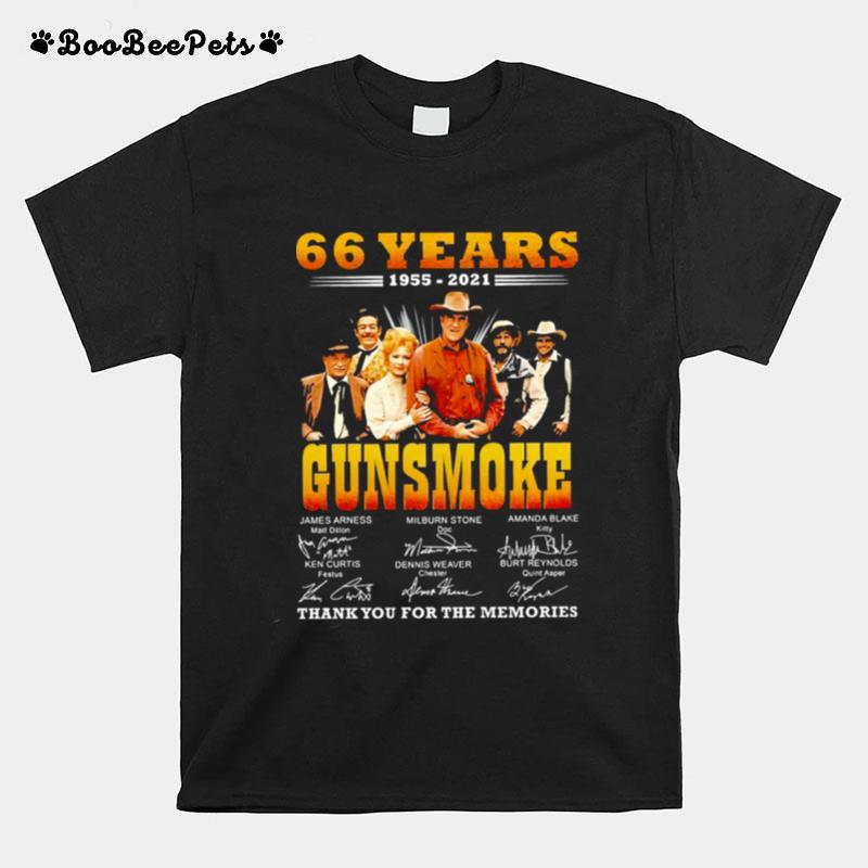 Gunsmoke Anniversary 66 Years Thank You For The Memories T-Shirt