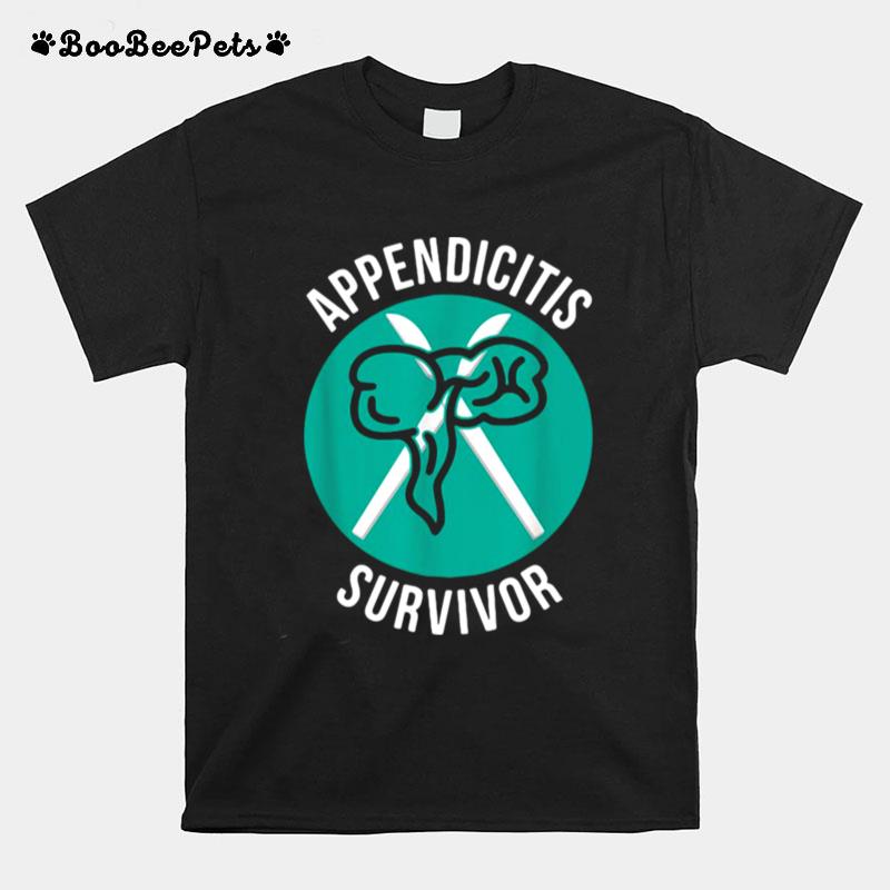 Gute Besserung Appendizitis Blinddarm Operation T-Shirt