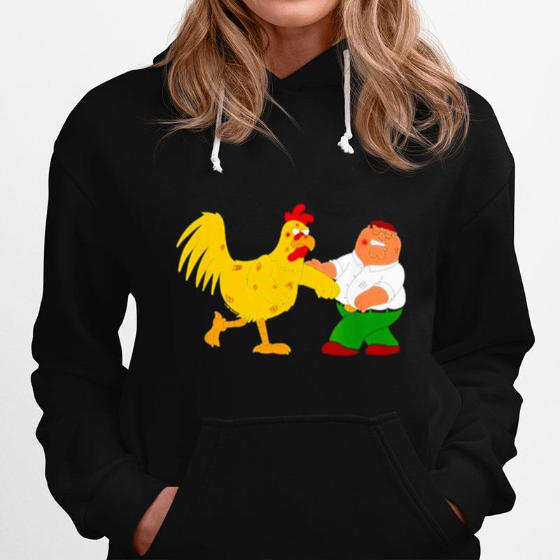 Guy Peter And Chicken Fighting Hoodie