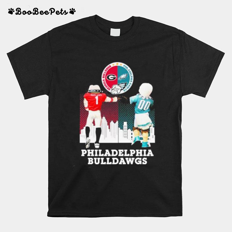 Hairy Dawg And Swoop Philadelphia Bulldawgs T-Shirt