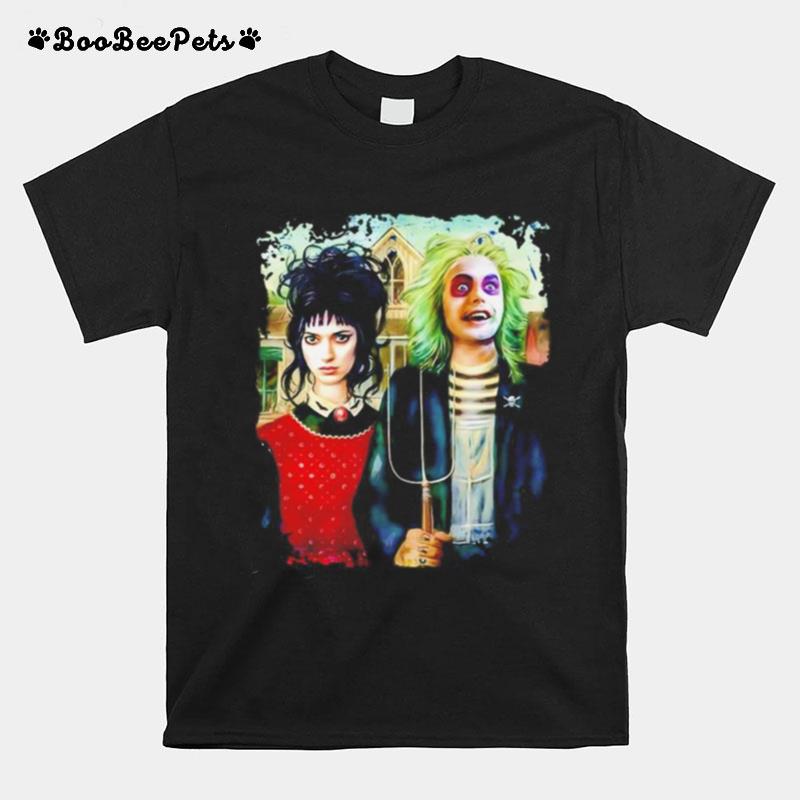 Halloween American Beetlejuice Gothic T-Shirt