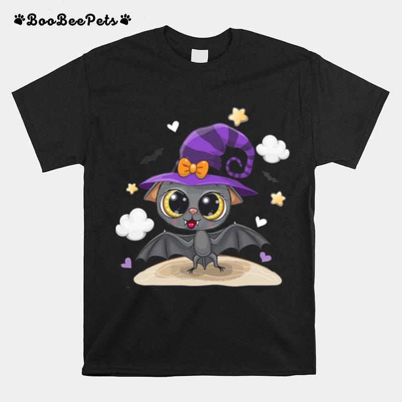 Halloween Bat Funny Bat Witch Halloween Hat T-Shirt