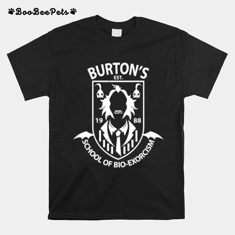 Halloween Beetlejuice Burtons School Of Bio Exorcism T-Shirt