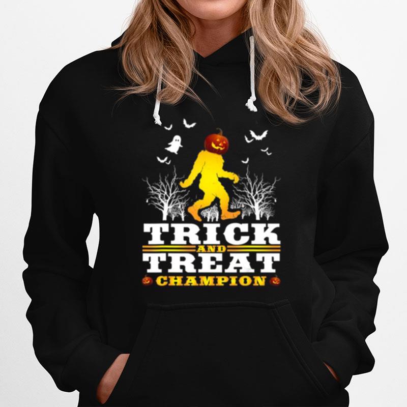 Halloween Bigfoot With Pumpkin Costume Hoodie