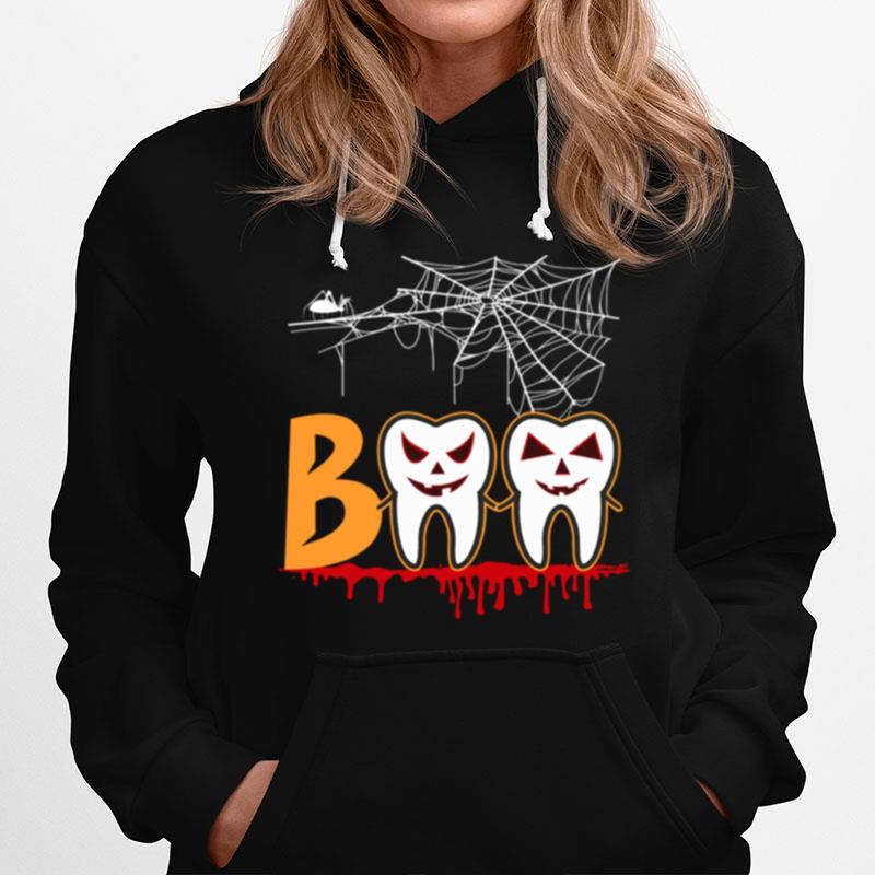 Halloween Boo Dentist Pumpkin Costume Dental Assistant Gift Hoodie