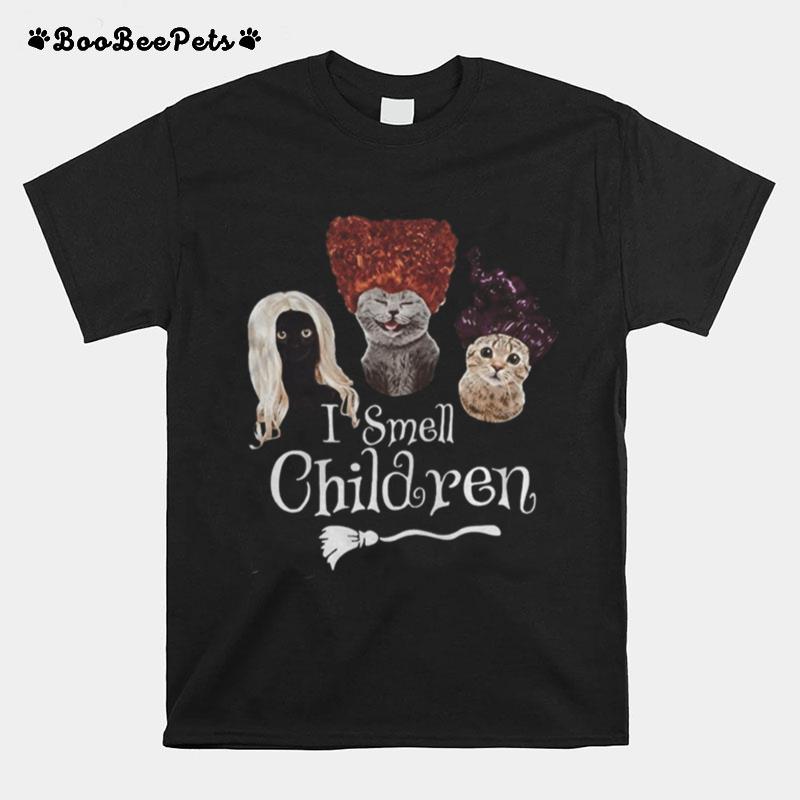 Halloween Cats Hocus Pocus I Smell Children T-Shirt