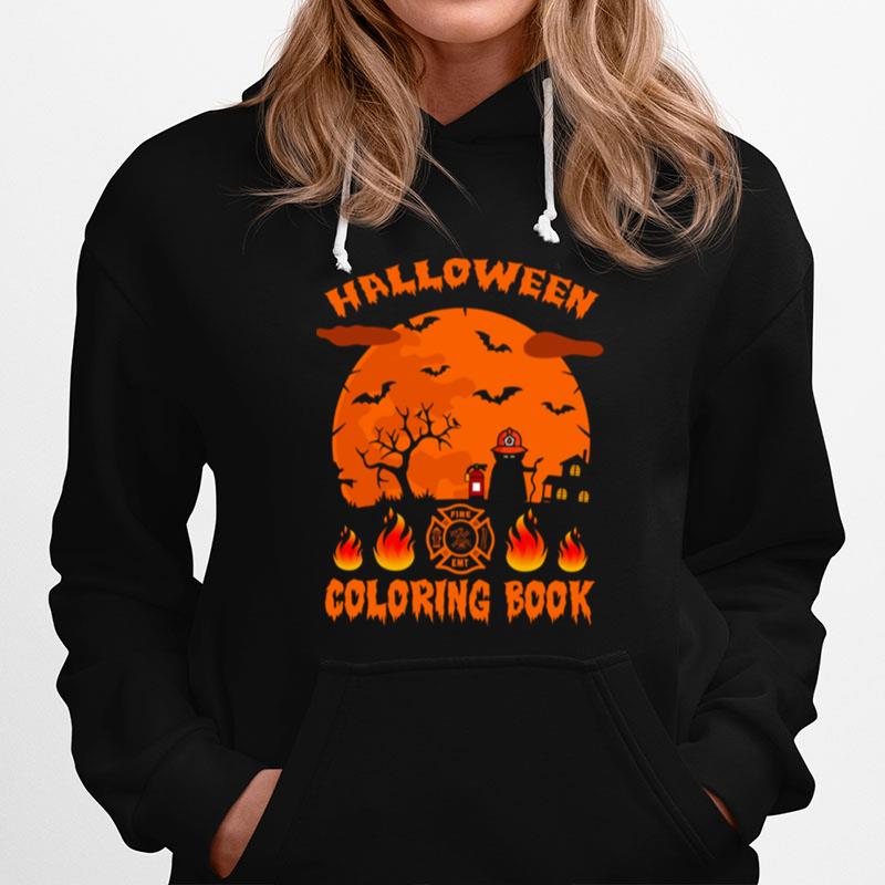 Halloween Coloring Book Fire Emt Hoodie