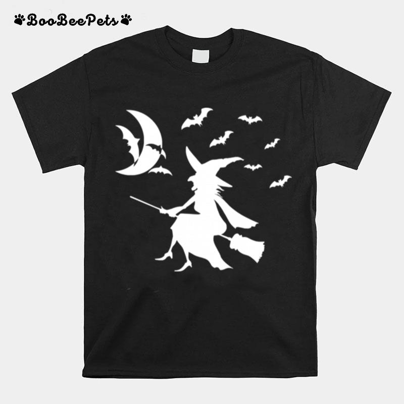 Halloween Day Bats Witch T-Shirt