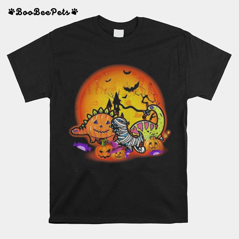 Halloween Dinosaur Pumpkin T-Shirt