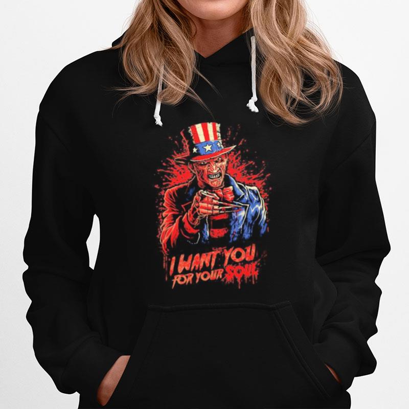 Halloween Freddy Krueger I Want You For Your Soul Hoodie