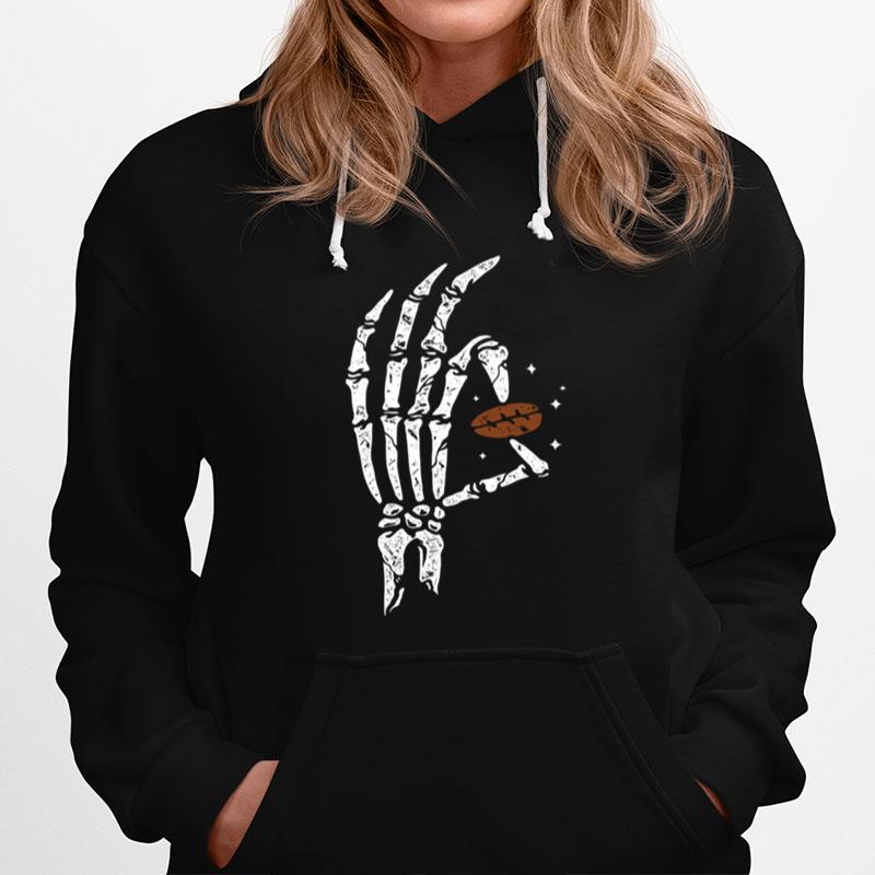 Halloween Hands Bone Hold Coffee Beans Hoodie