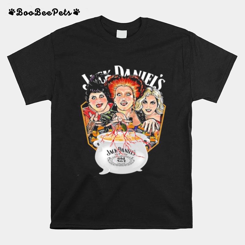 Halloween Hocus Pocus Witch Jack Daniels T-Shirt