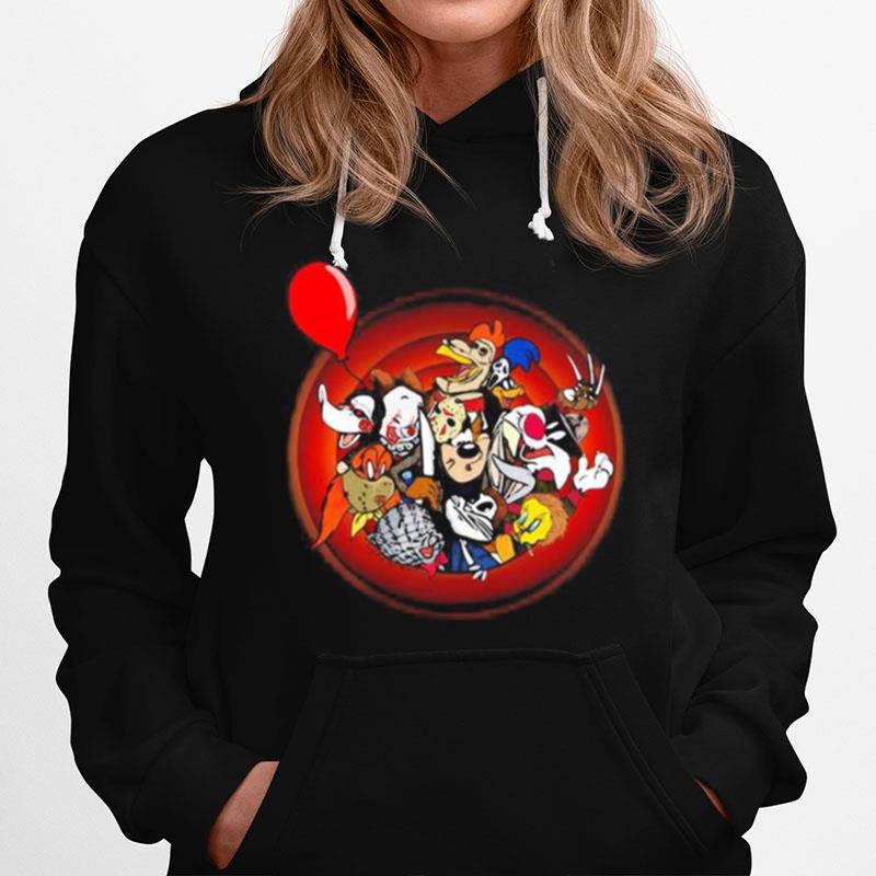 Halloween Horror Characters Cartoon Hoodie