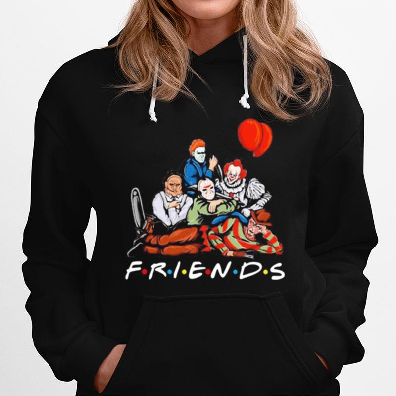 Halloween Horror Characters Friends Hoodie