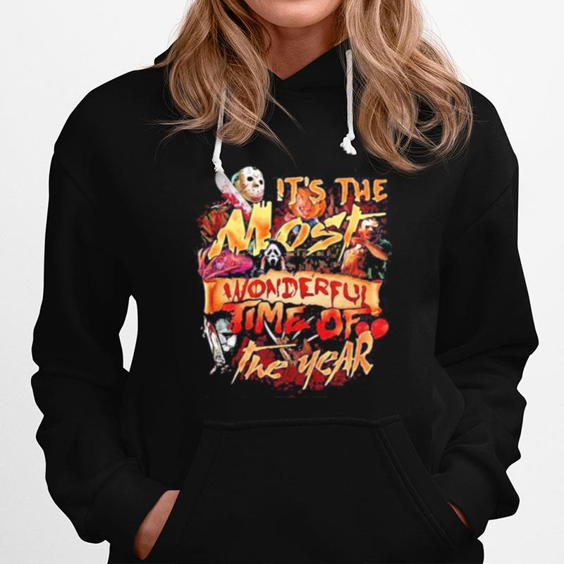 Halloween Horror Characters Its The Most Wonderful Time Of The Year Hoodie