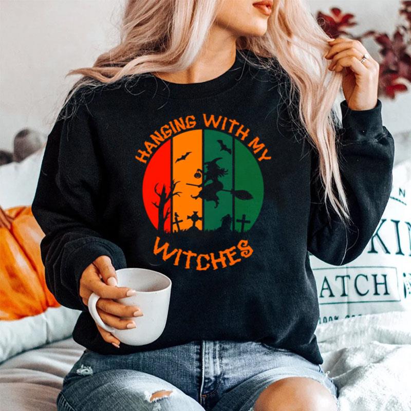 Halloween Horror Nights Vintage Witch And Cemetery Sweater