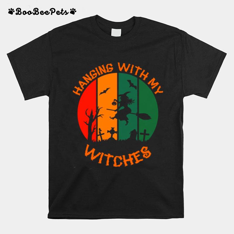 Halloween Horror Nights Vintage Witch And Cemetery T-Shirt