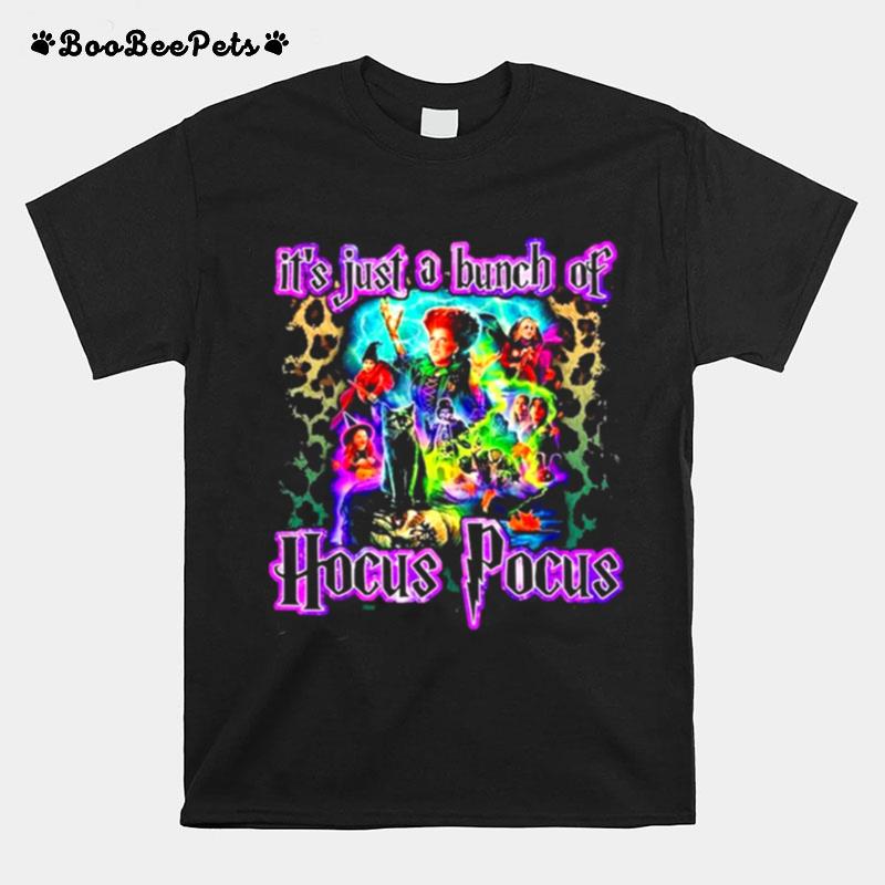 Halloween Its Just A Bunch Of Hocus Pocus Leopard T-Shirt