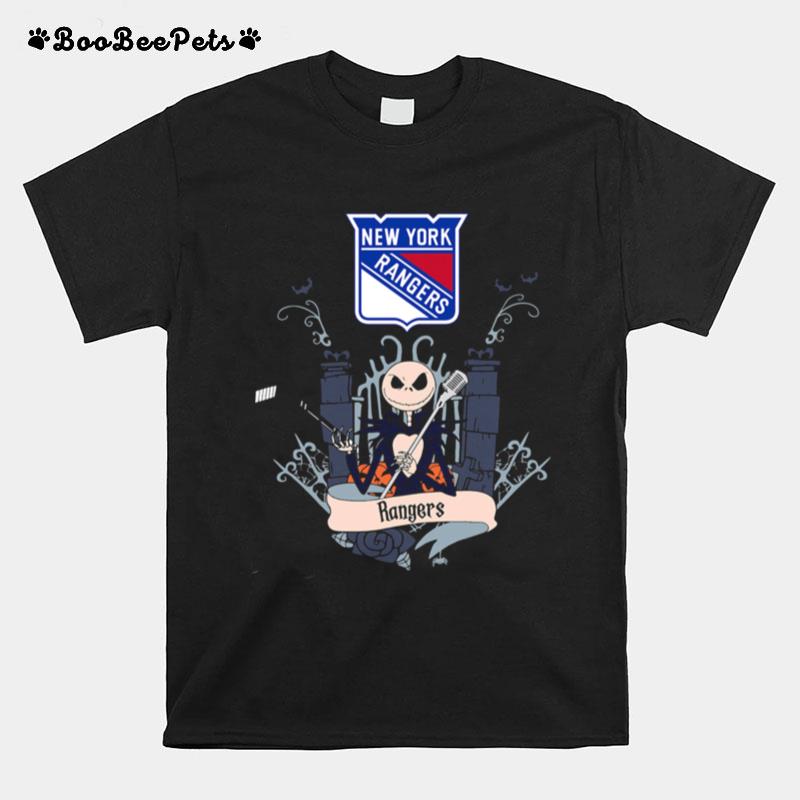 Halloween Jack Skellington New York Rangers T-Shirt