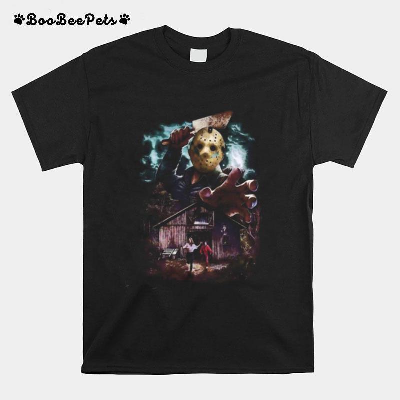 Halloween Jason Voorhees Running From T-Shirt