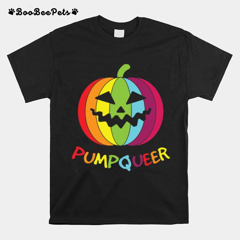 Halloween Lgbt Rainbow Pumpkin Apparel T-Shirt