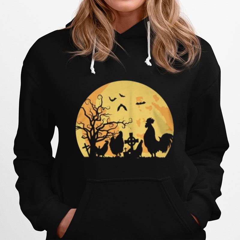 Halloween Moon Chicken Hoodie