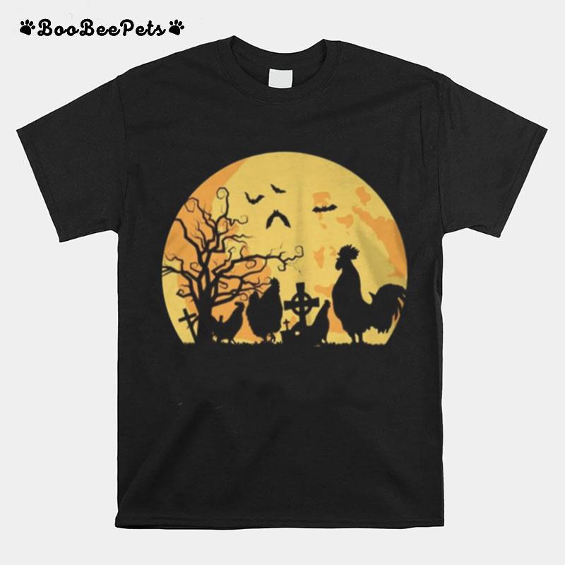 Halloween Moon Chicken T-Shirt