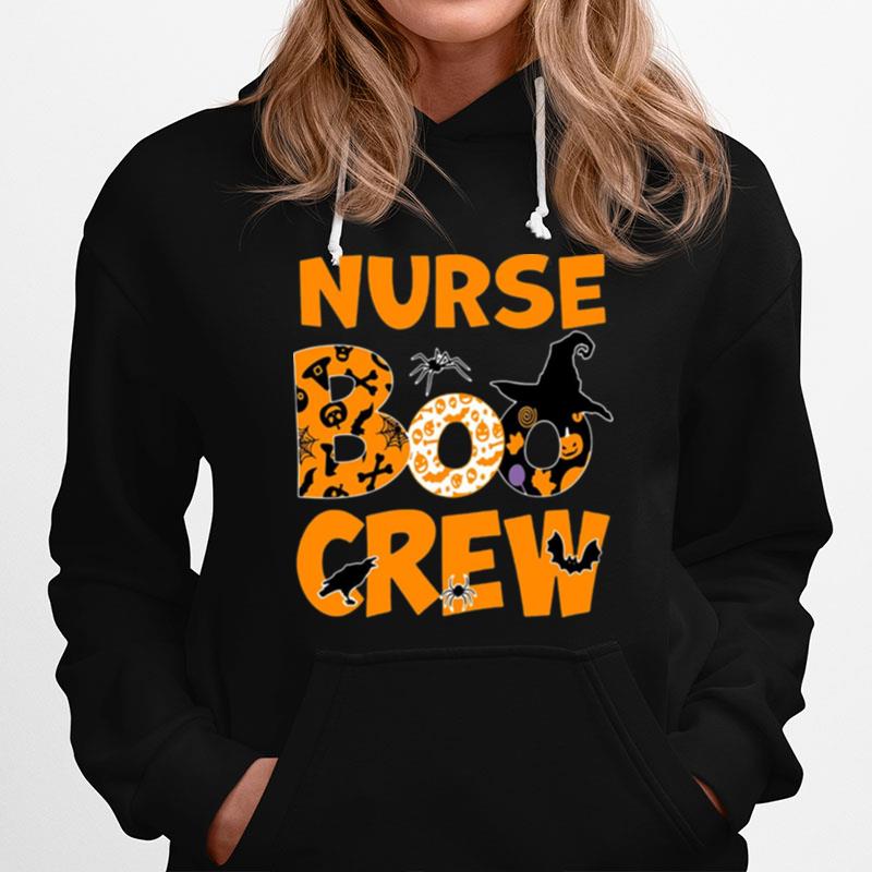 Halloween Nurse Boo Crew Witch Hoodie