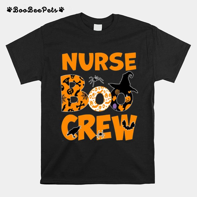 Halloween Nurse Boo Crew Witch T-Shirt