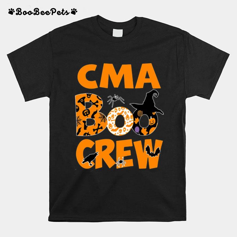 Halloween Nurse Cma Boo Crew Witch T-Shirt