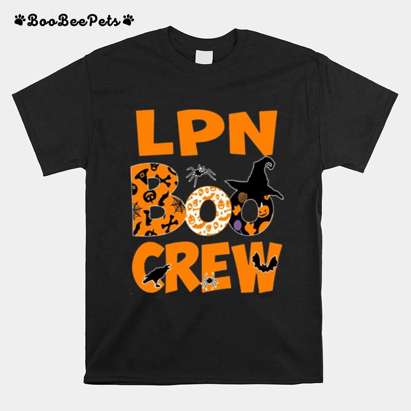 Halloween Nurse Lpn Boo Crew T-Shirt