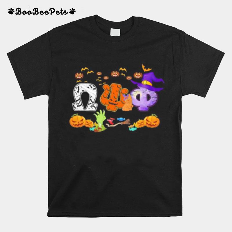 Halloween Omega Psi Phi Witch Pumpkins T-Shirt