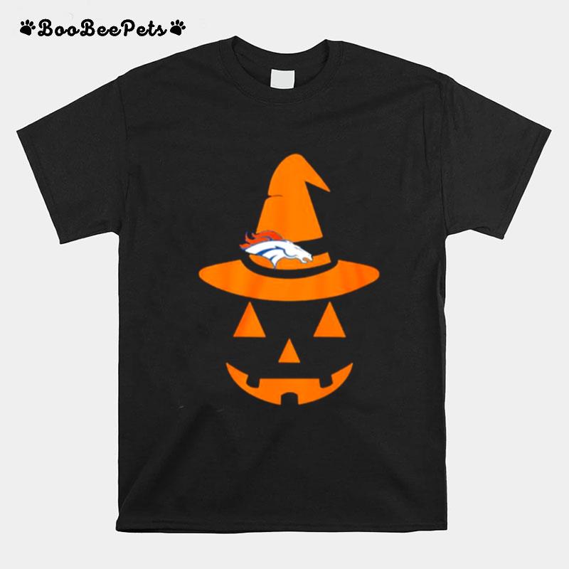 Halloween Pumpkin Denver Broncos T-Shirt