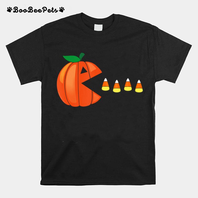 Halloween Pumpkin Eating Candy Corn T-Shirt