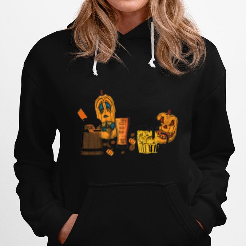 Halloween Pumpkin Latte Beer Coffee Lover Hoodie