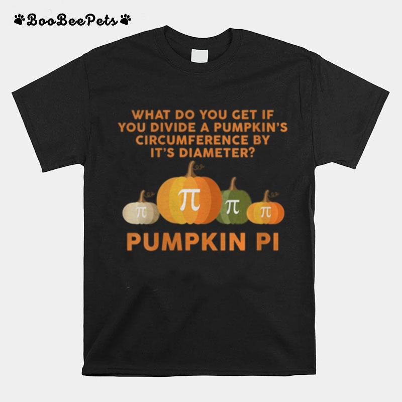Halloween Pumpkin Pi Funny Math Novelty T-Shirt