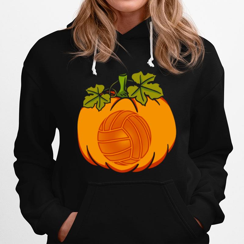 Halloween Pumpkin Volleyball Graphic Hoodie