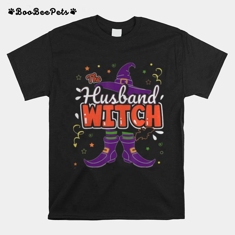 Halloween The Husband Witch Family Matching Funny Group Men T-Shirt