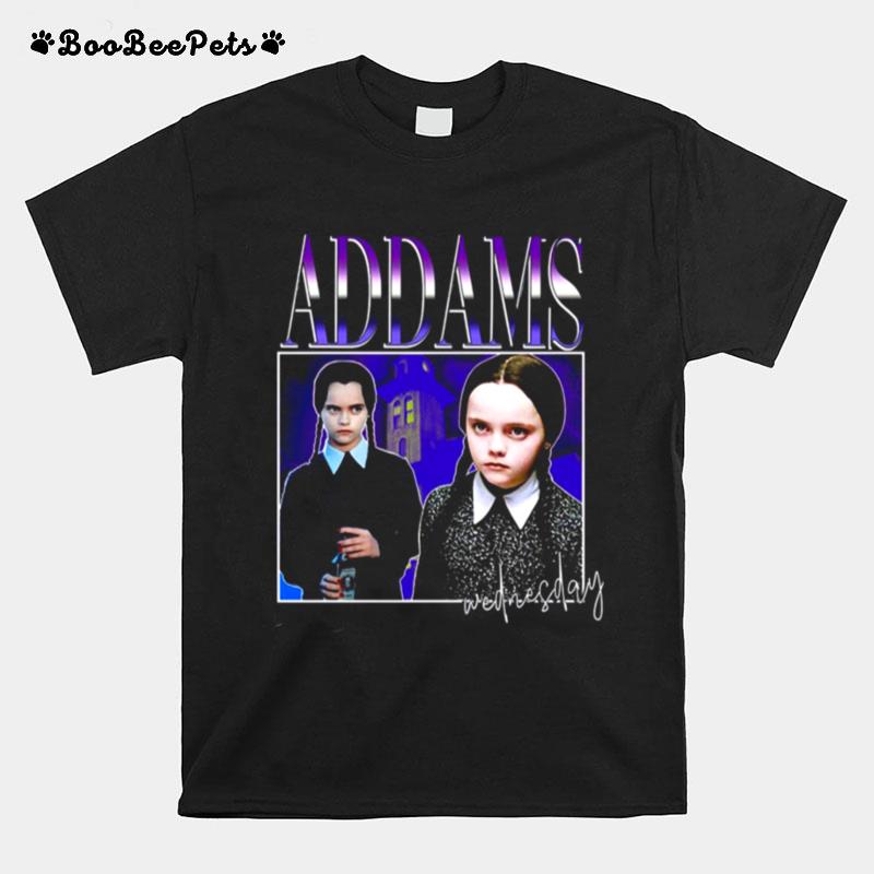 Halloween Wednesday Addams Rereo Vintage T-Shirt