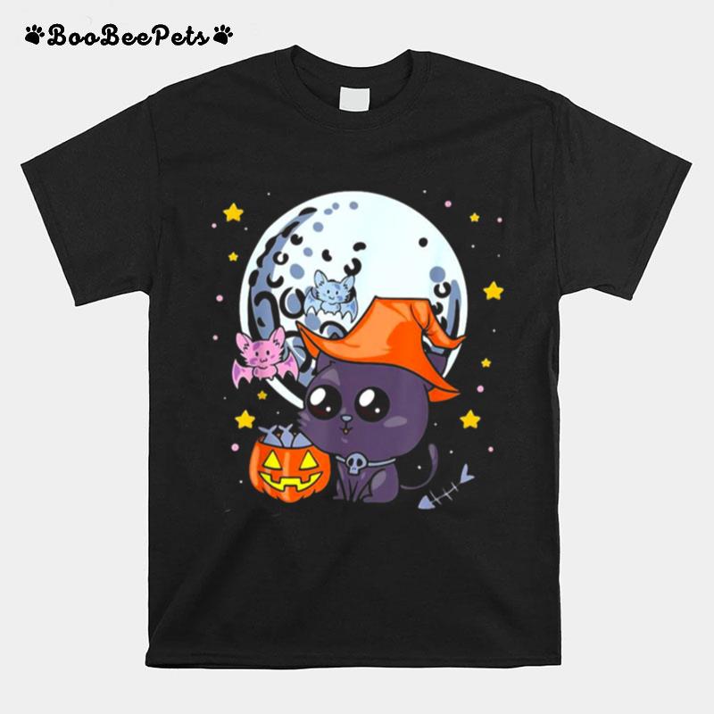 Halloween Witch Cat T-Shirt