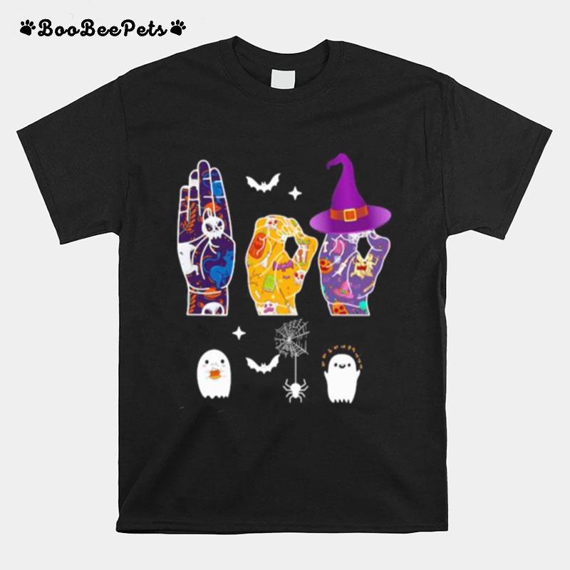 Halloween Witch Hand Sign Language T-Shirt