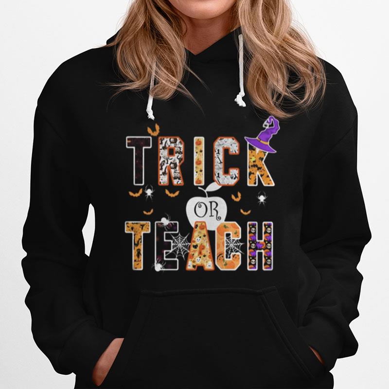 Halloween Witch Trick Or Teach Hoodie